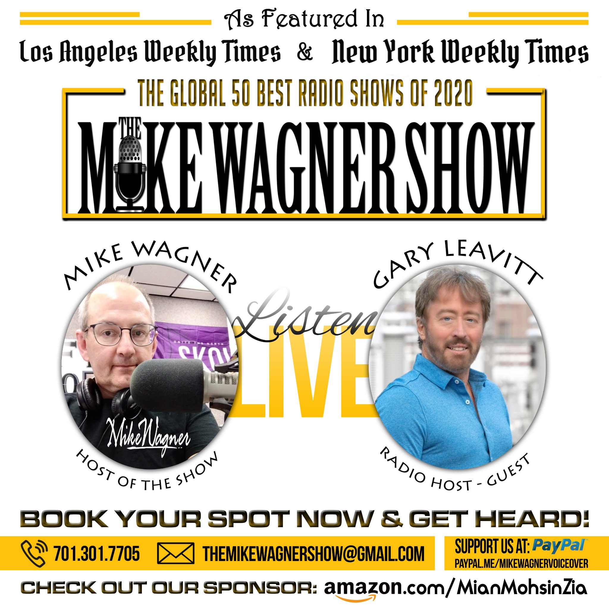 Gary Leavitt Guests On The Mike Wagner Show On iHeart Radio