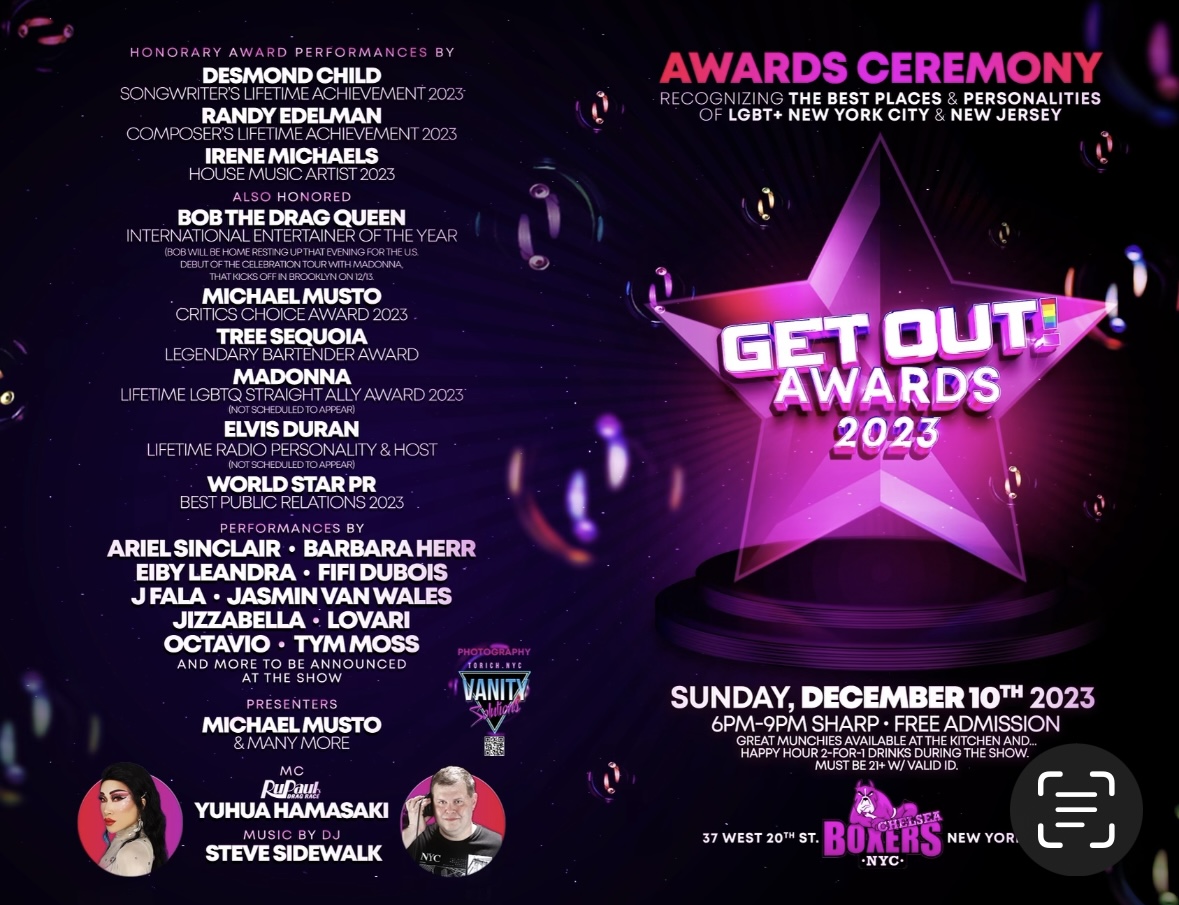 Irene Michaels To Receive “House Music Artist of the Year” At The Get Out Awards On December 10th, 2023 In NYC