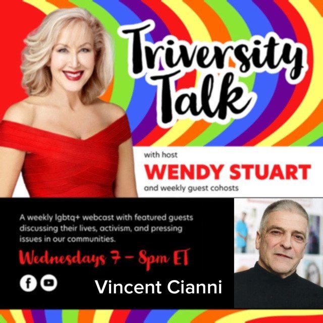 Vincent Cianni Guests On TriVersity Talk! With Host Wendy Stuart 7 PM ET Wednesday February 19th, 2025